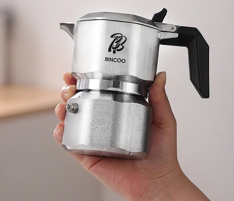 Stainless Steel Electric Espresso Maker with 3 Valve Brewing