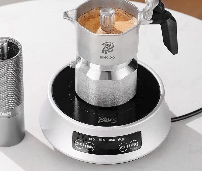 Stainless Steel Electric Espresso Maker with 3 Valve Brewing