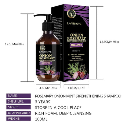 Rosemary Onion Hair Growth Shampoo with Anti-Hair Loss Spray Fast Hair Regrowth in 7 Days