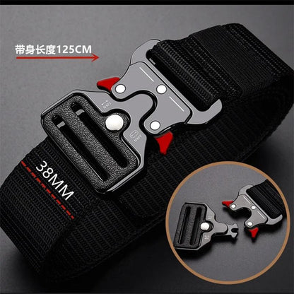 Men Tactical Sports Belt with Quick Release Buckle for Outdoor Training
