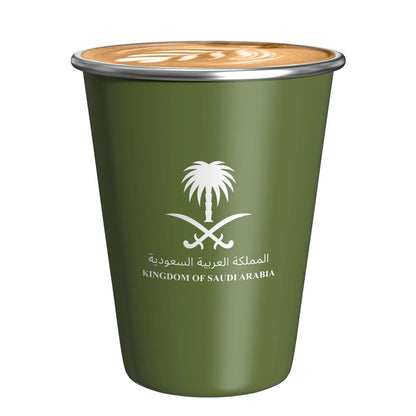 Stainless Steel Travel Mug with National Emblem Logo