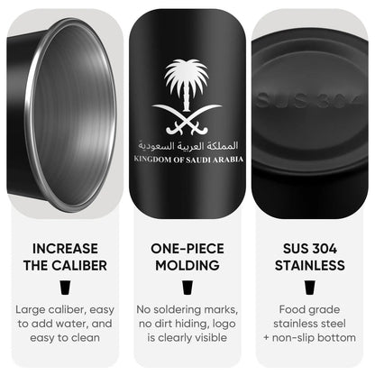 Stainless Steel Travel Mug with National Emblem Logo