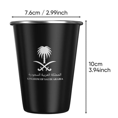 Stainless Steel Travel Mug with National Emblem Logo