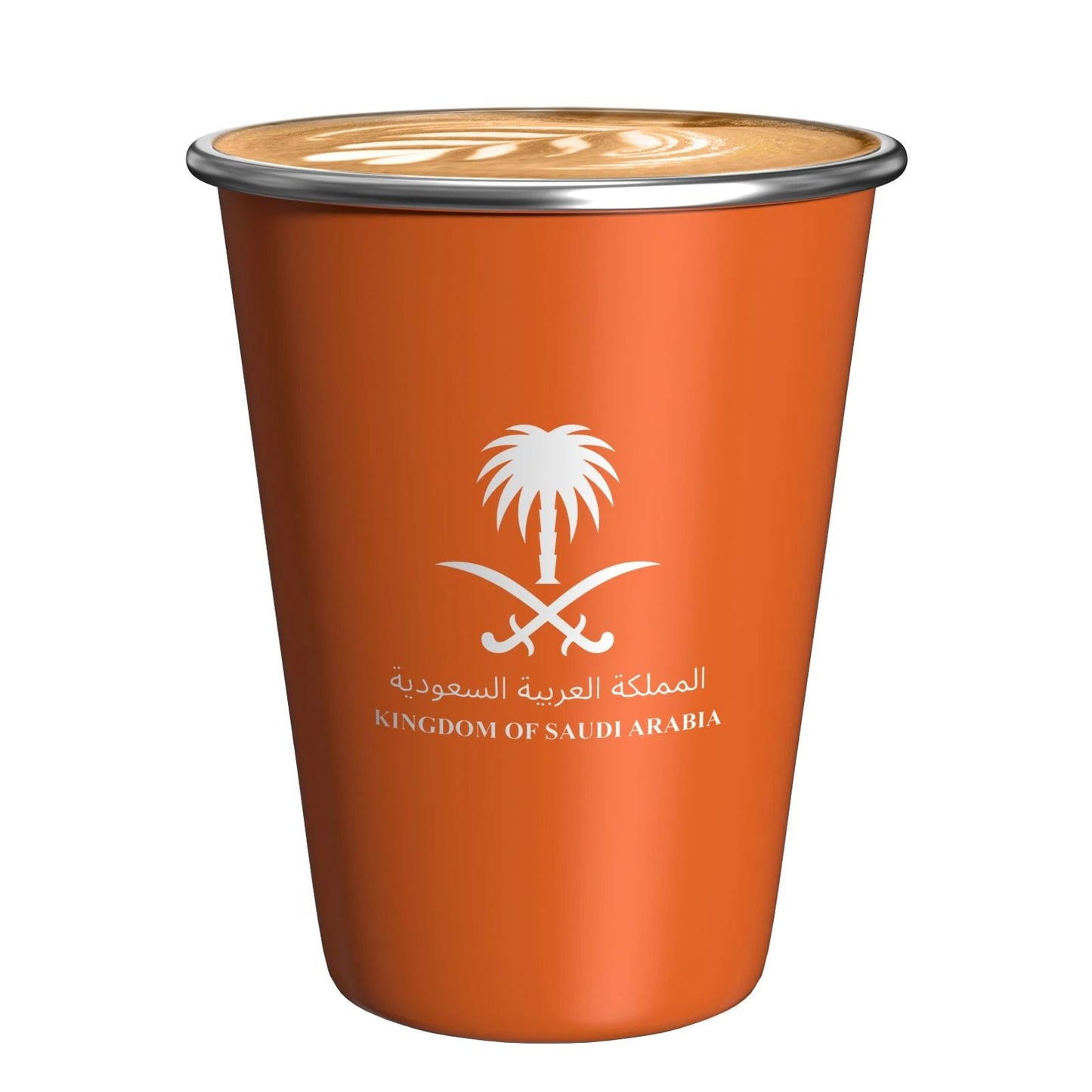 Stainless Steel Travel Mug with National Emblem Logo