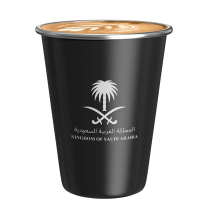 Stainless Steel Travel Mug with National Emblem Logo