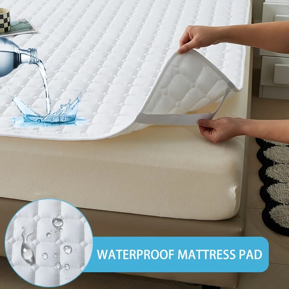 Waterproof Quilted Mattress Protector Cover Thick Breathable Bed Topper
