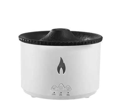 Volcano Flame Aroma Diffuser Essential Oil Humidifier with Fire Light Effect