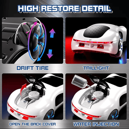 Remote Control Car with Dual Spray Lights and Sound Four Wheel Drive Toy