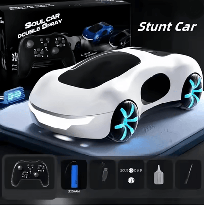 Remote Control Car with Dual Spray Lights and Sound Four Wheel Drive Toy