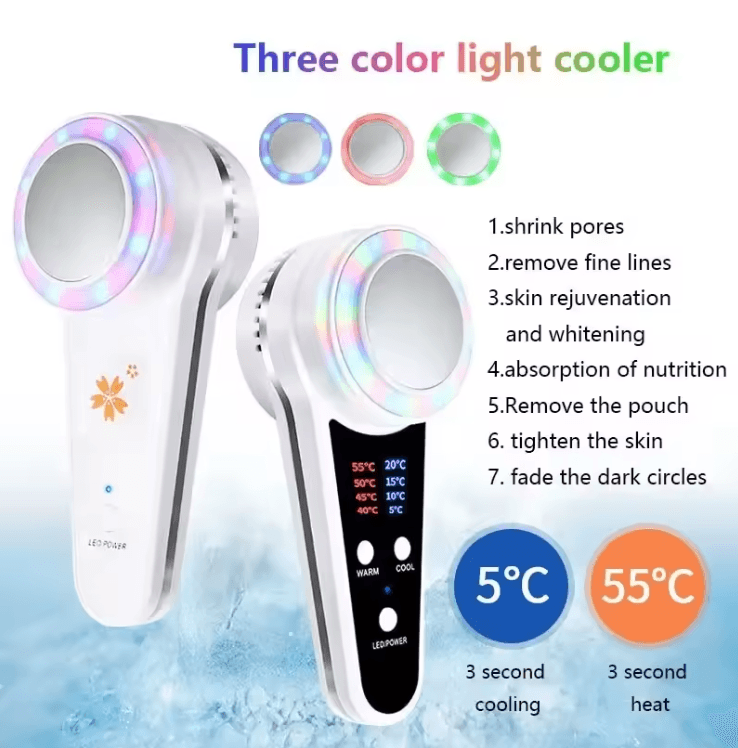 Cryotherapy Facial Massager Hot and Cold Skin Rejuvenation Device