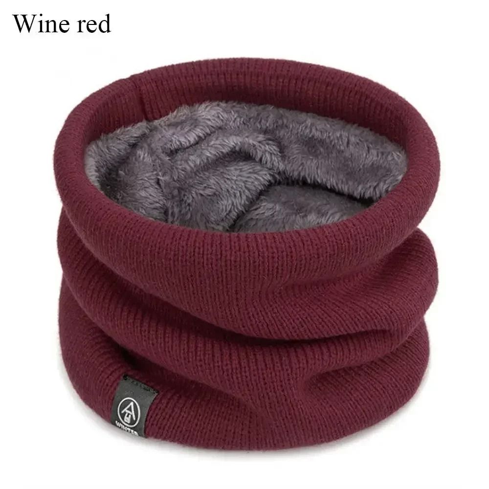 Fashion Soft Knitted Neck Warmer Scarf with Face Cover for Winter Sports