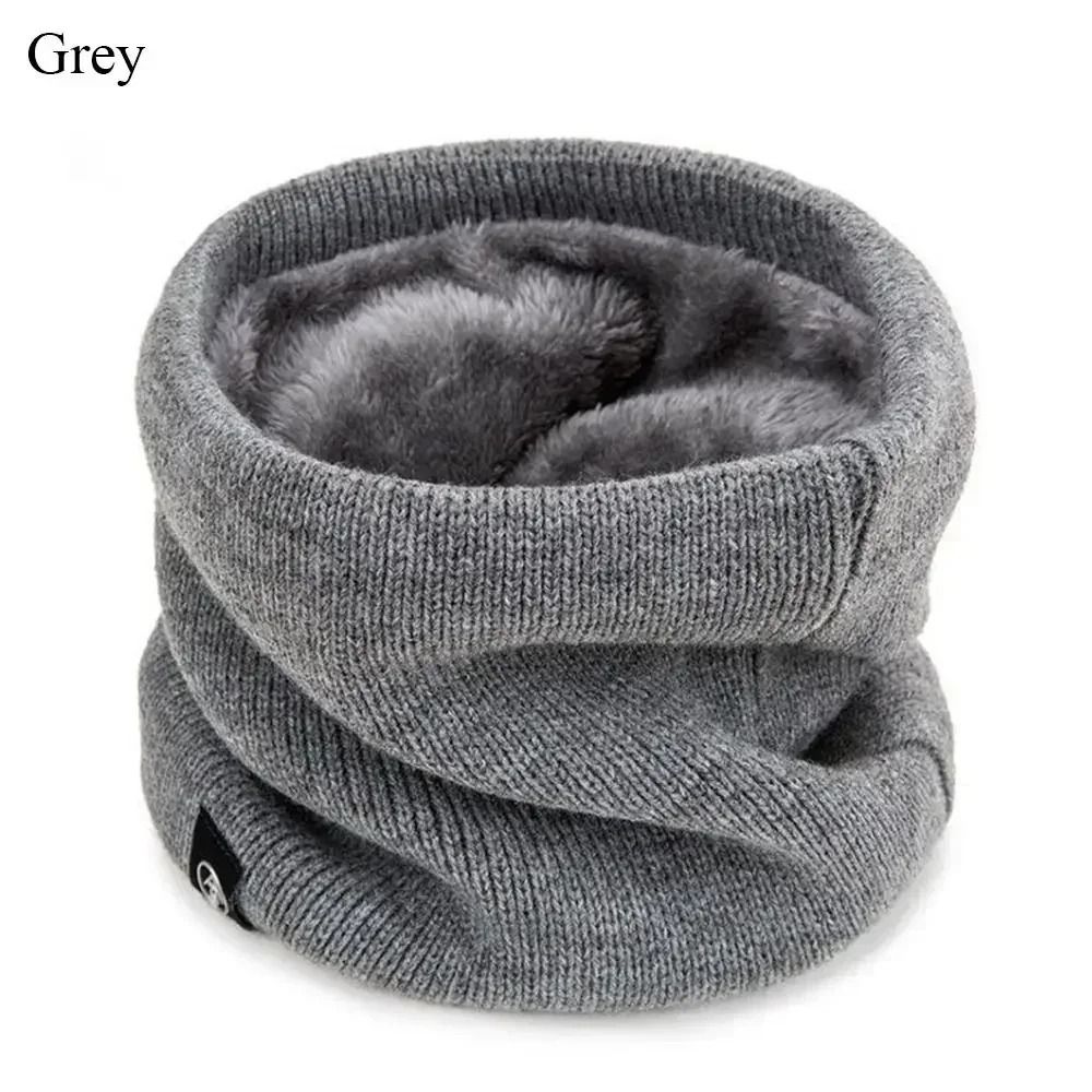 Fashion Soft Knitted Neck Warmer Scarf with Face Cover for Winter Sports