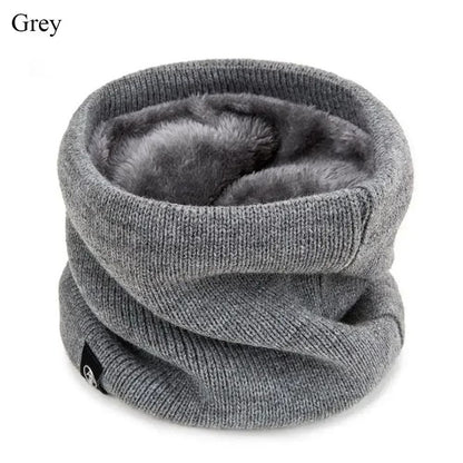 Fashion Soft Knitted Neck Warmer Scarf with Face Cover for Winter Sports