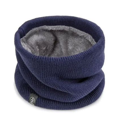 Fashion Soft Knitted Neck Warmer Scarf with Face Cover for Winter Sports