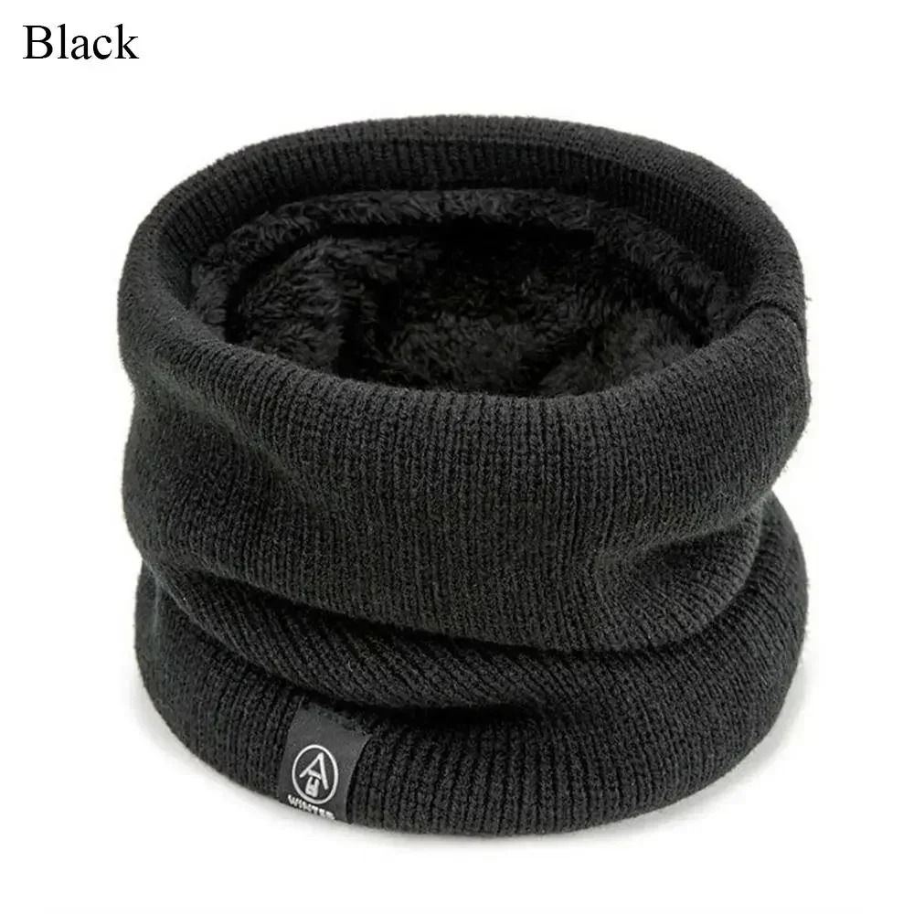 Fashion Soft Knitted Neck Warmer Scarf with Face Cover for Winter Sports