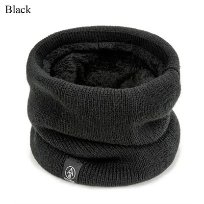 Fashion Soft Knitted Neck Warmer Scarf with Face Cover for Winter Sports