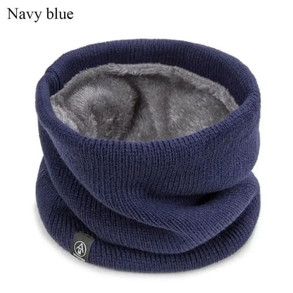 Fashion Soft Knitted Neck Warmer Scarf with Face Cover for Winter Sports