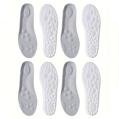 High Elasticity Latex Sport Insoles Soft Orthotic Shoe Pads with Arch Support and Breathable Comfort