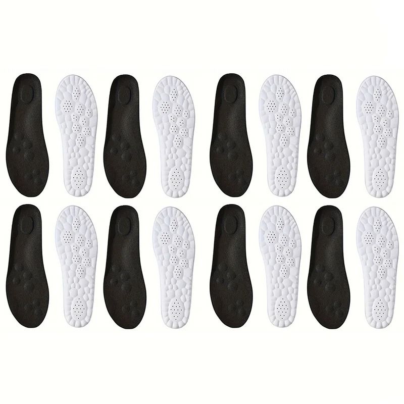 High Elasticity Latex Sport Insoles Soft Orthotic Shoe Pads with Arch Support and Breathable Comfort