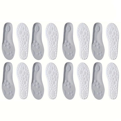 High Elasticity Latex Sport Insoles Soft Orthotic Shoe Pads with Arch Support and Breathable Comfort