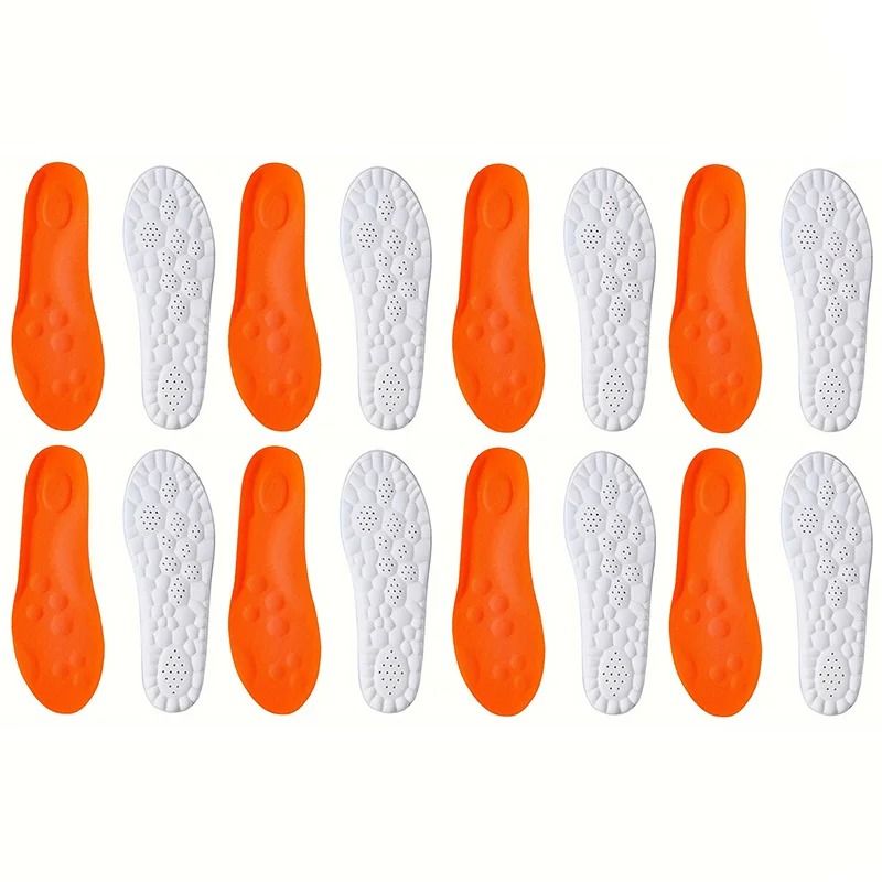 High Elasticity Latex Sport Insoles Soft Orthotic Shoe Pads with Arch Support and Breathable Comfort