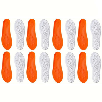 High Elasticity Latex Sport Insoles Soft Orthotic Shoe Pads with Arch Support and Breathable Comfort