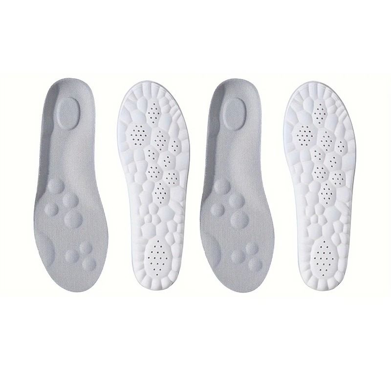 High Elasticity Latex Sport Insoles Soft Orthotic Shoe Pads with Arch Support and Breathable Comfort