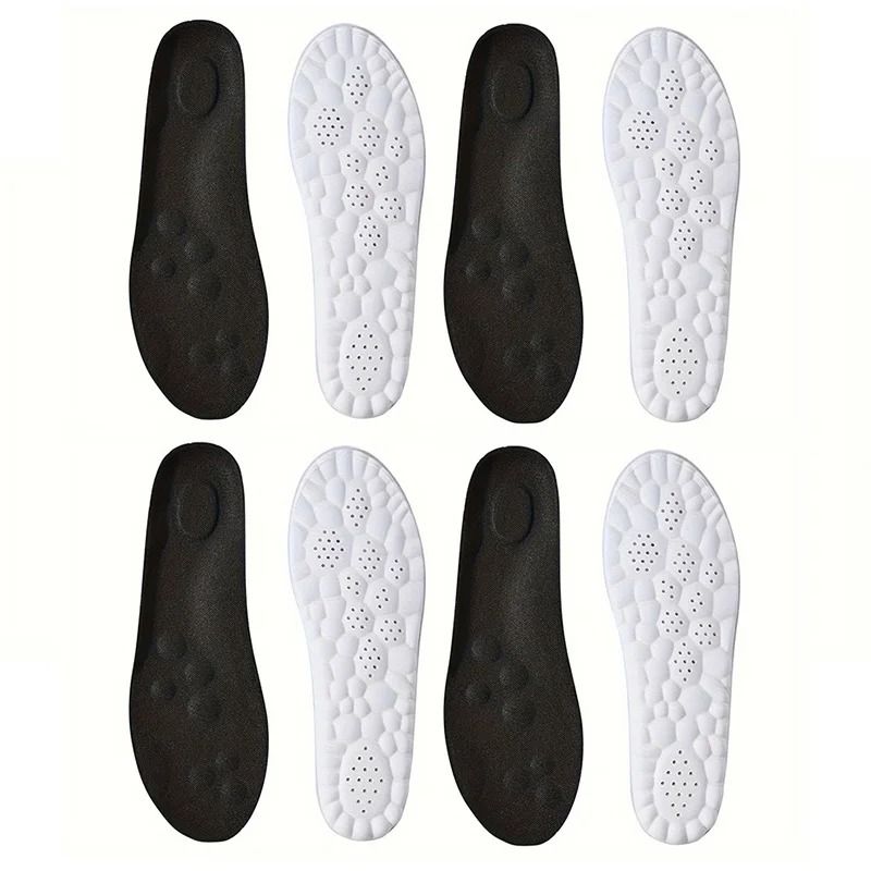 High Elasticity Latex Sport Insoles Soft Orthotic Shoe Pads with Arch Support and Breathable Comfort