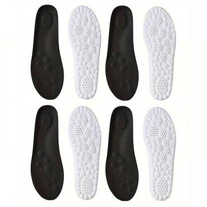 High Elasticity Latex Sport Insoles Soft Orthotic Shoe Pads with Arch Support and Breathable Comfort