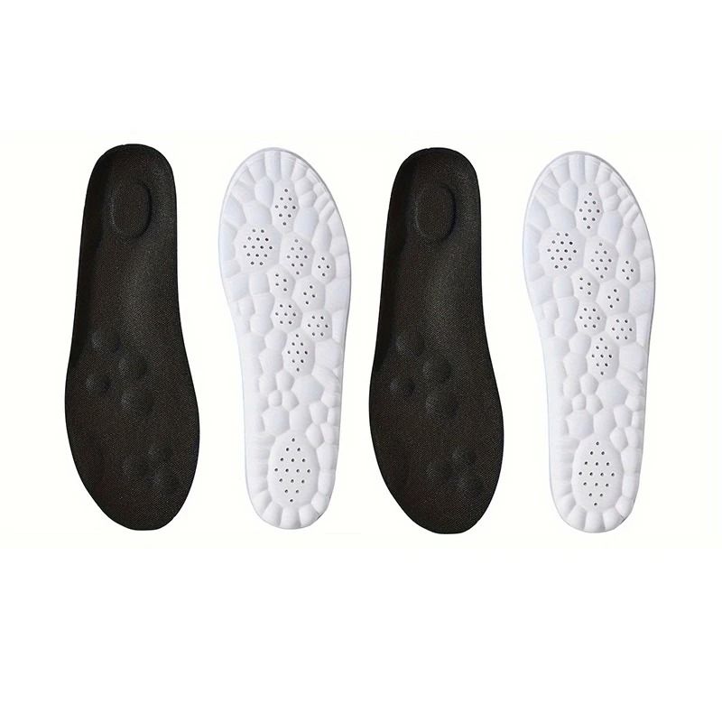 High Elasticity Latex Sport Insoles Soft Orthotic Shoe Pads with Arch Support and Breathable Comfort