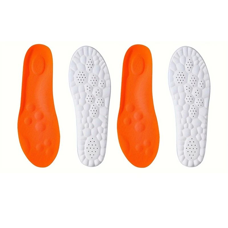 High Elasticity Latex Sport Insoles Soft Orthotic Shoe Pads with Arch Support and Breathable Comfort