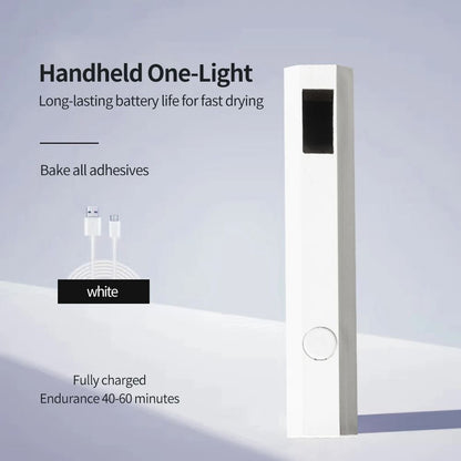 YIKOOLIN Handheld Nail Dryer Lamp UV LED Rechargeable Portable Curing Tool