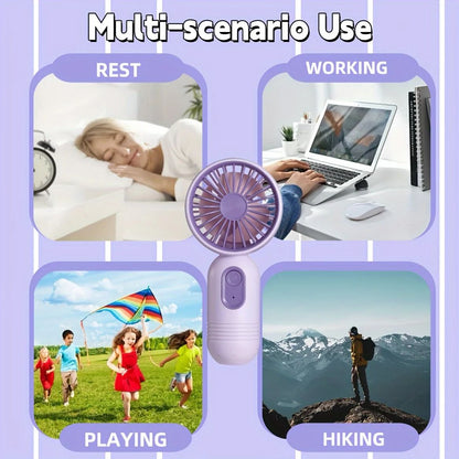 USB Rechargeable Mini Portable Fan with 3 Speeds