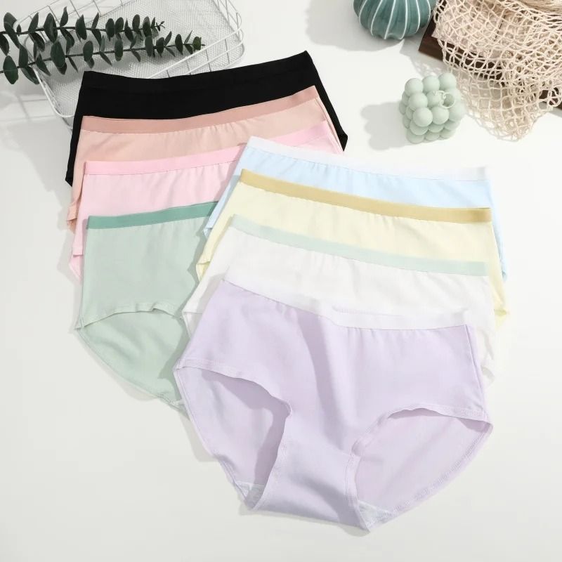 Seamless Cotton Panties 3 Piece Set for Women
