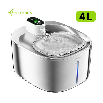 Automatic 4L Pet Water Fountain with Wireless Pump and Motion Sensor