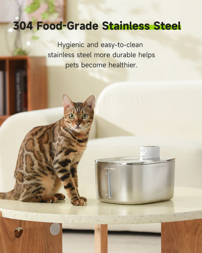 Automatic 4L Pet Water Fountain with Wireless Pump and Motion Sensor