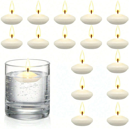 Floating Candles, Unscented Disc Candles for Weddings, Valentines Day, Bathtub Decor, Romantic Party Centerpiece