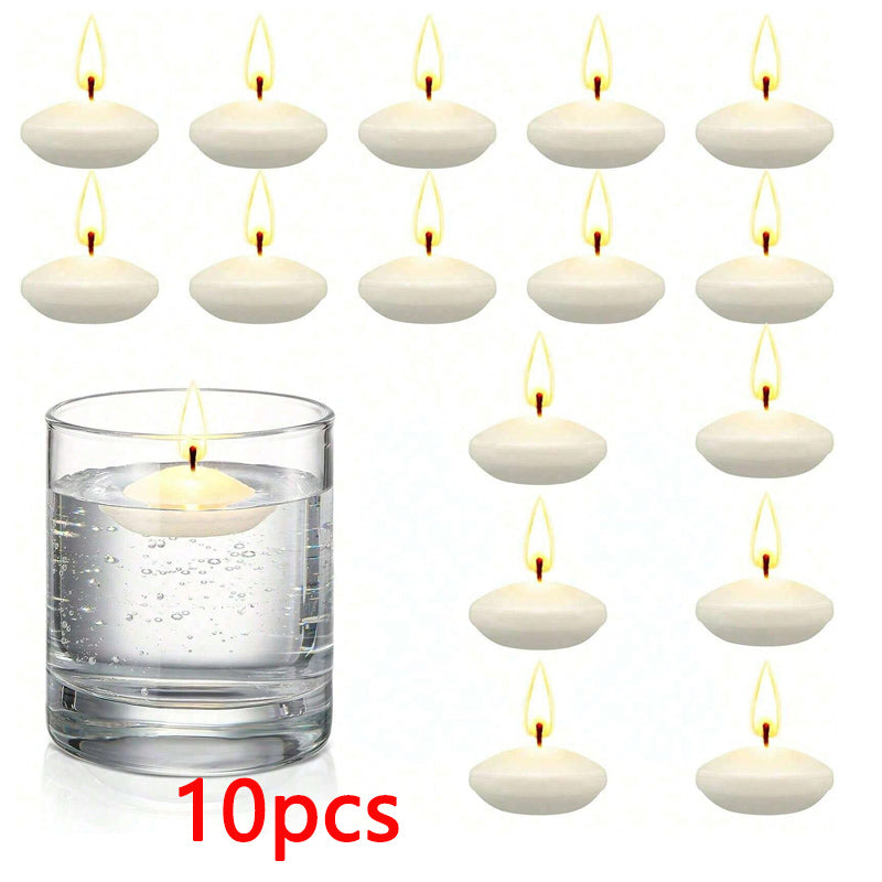 Floating Candles, Unscented Disc Candles for Weddings, Valentines Day, Bathtub Decor, Romantic Party Centerpiece