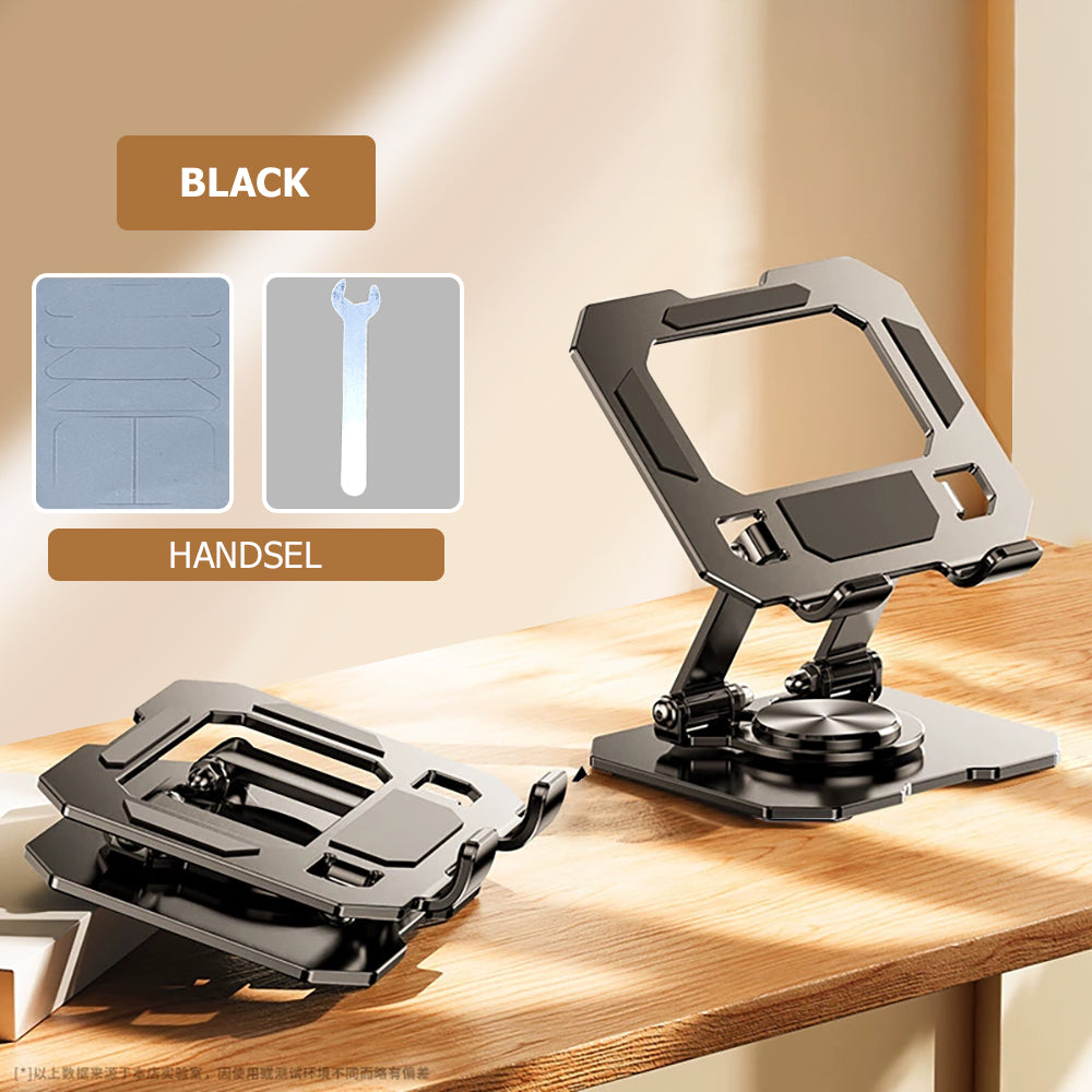 Adjustable Foldable Desktop Stand Holder, 360 Rotatable Tablet Stand, Compatible with iPad Pro Air Mini Laptop Tablet