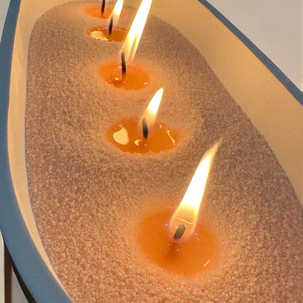 Sand Wax Candle Making Kit, 10 Colors Wax with Wicks, Beginner DIY Craft Kit for Decorative, Layered Candles