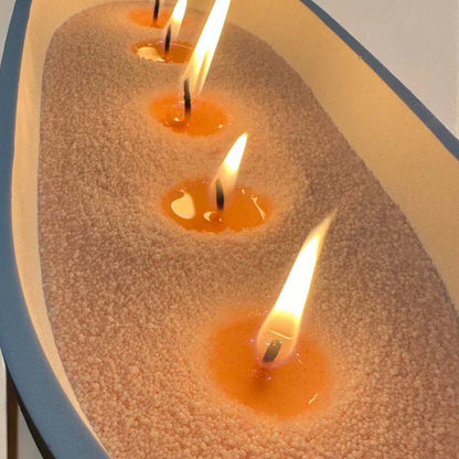 Sand Wax Candle Making Kit, 10 Colors Wax with Wicks, Beginner DIY Craft Kit for Decorative, Layered Candles