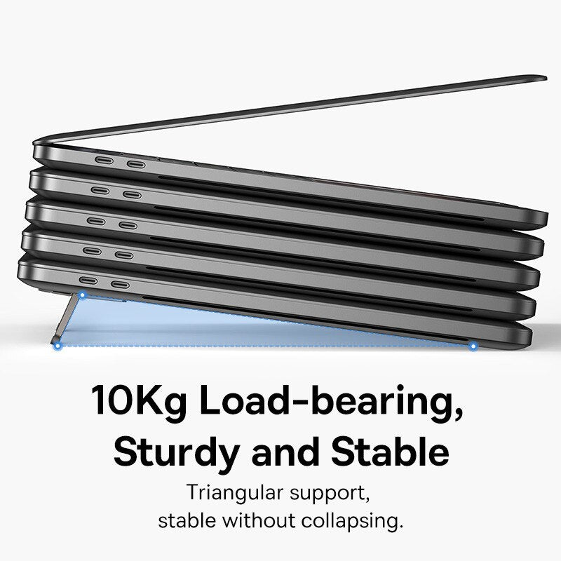 Portable Notebook Support, Baseus Foldable Laptop Stand, Adjustable Riser Holder, Cooling Bracket Universal for Laptop