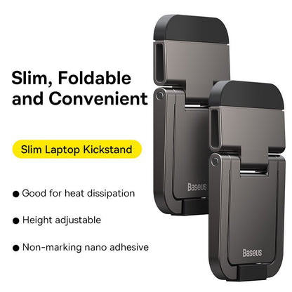 Portable Notebook Support, Baseus Foldable Laptop Stand, Adjustable Riser Holder, Cooling Bracket Universal for Laptop