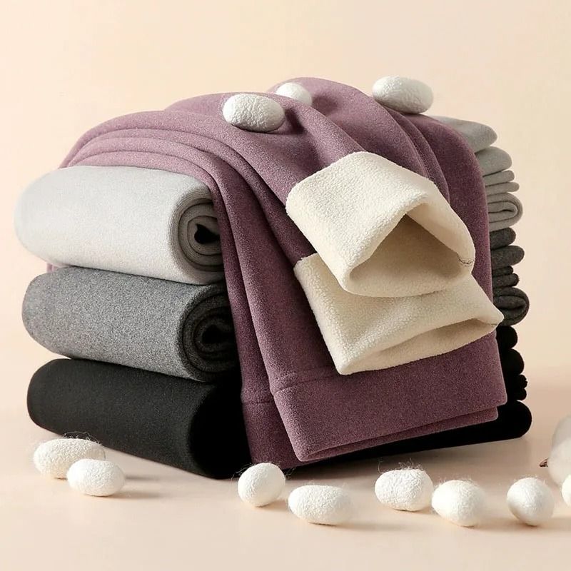 Women High Waist Fleece Lined Leggings