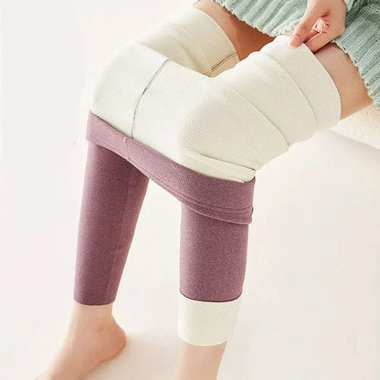 Women High Waist Fleece Lined Leggings
