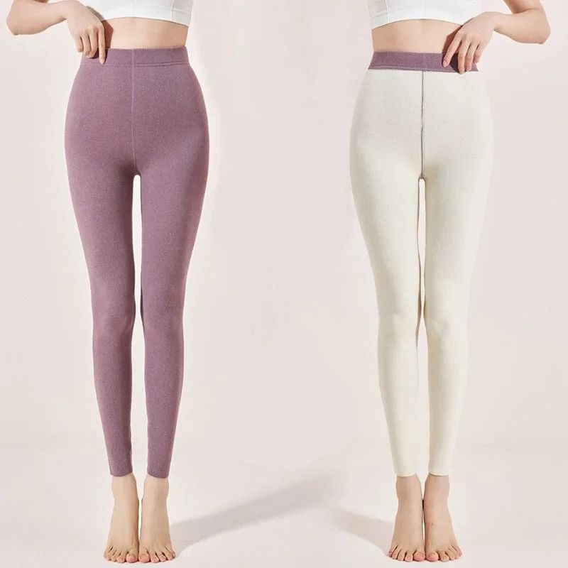 Women High Waist Fleece Lined Leggings