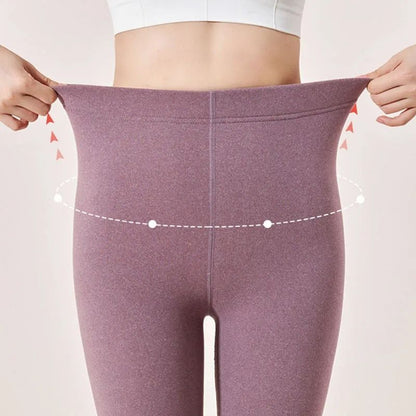 Women High Waist Fleece Lined Leggings