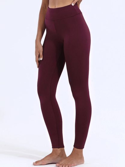Womens Winter Warm Leggings High Waist Velvet Lined Stretch Pants