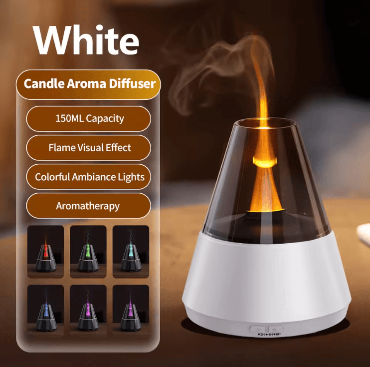 USB Essential Oil Diffuser and Air Humidifier with Colorful Lamp Aromatherapy Spray