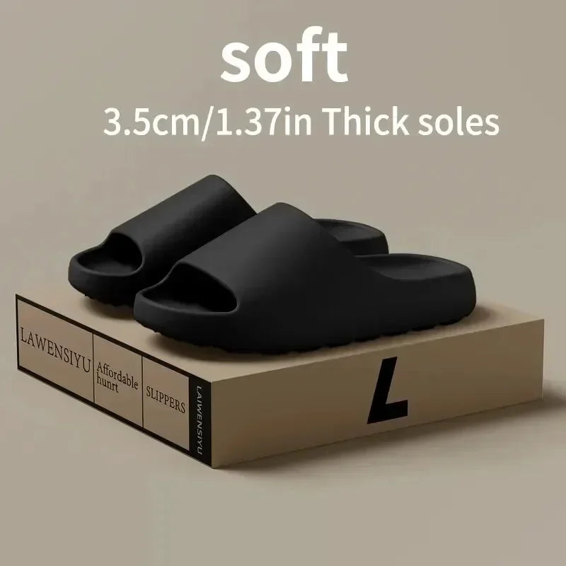 EVA Soft Thick Soled Womens Slippers & Men's Yeezys Slides, Summer Fashion Sandals for Beach, Home & Casual Wear